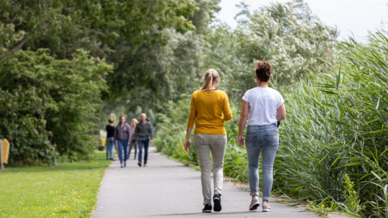 Mensen aan het wandelen